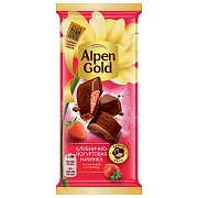 Шоколад Alpen Gold Oreo Нежная клубника молочный, 85г
