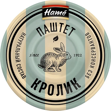 Паштет Hame из мяса кролика, 100г