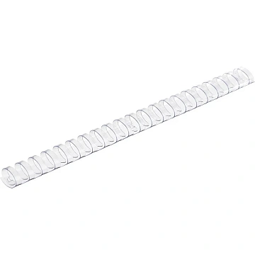 Пружины для переплета пластиковые  25мм прозр. 50шт/уп