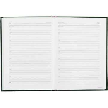 Ежедневник недатированный зелен,А5+ ,145х205мм,136л, Ideal 3-122/01 Д