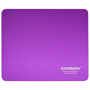 Коврик для мыши SONNEN 'PURPLE', резина + ткань, 220х180х3 мм, 513307