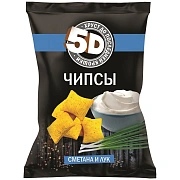 Чипсы 5d Сметана-лук, 90г