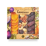 Набор орехов Семушка с королевскими финиками и персиками, 230г