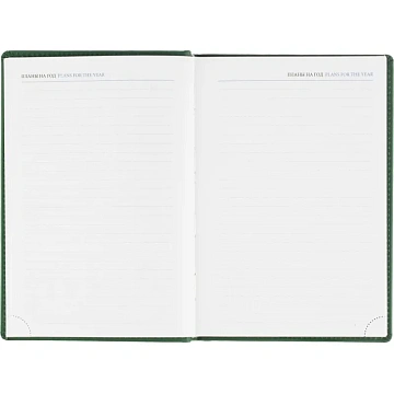 Ежедневник датированный 2026, зеленый,А5, 148х218 мм,352 стр,АТТАСНЕ Вива