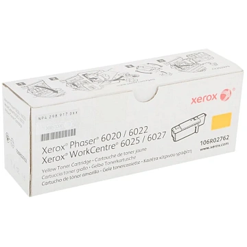 Картридж лазерный Xerox 106R02762 жел. для Ph 6020/6022/6025/6027