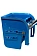 Тележка уборочная Vclean 20л, синяя, с отжимом, IN0670