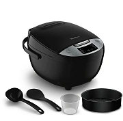 Мультиварка MOULINEX MK611832, 750 Вт, 4 л, 10 программ, таймер, функция Keep Warm, черный, 72110045