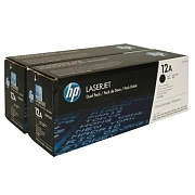 Картридж лазерный HP (Q2612AF) LaserJet 1018/1020/3052/М1005, №12A, оригинальный, КОМПЛЕКТ 2 шт. х 2