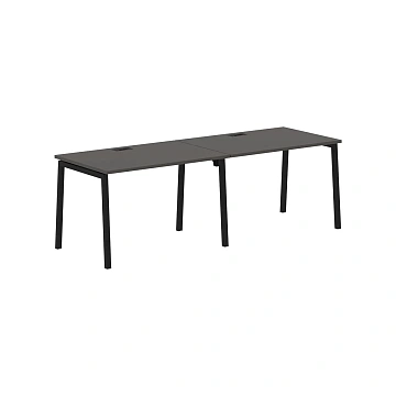 Стол 2-х местный ELWST 2380 Мокко/Черный 2326х800х750 EDIS