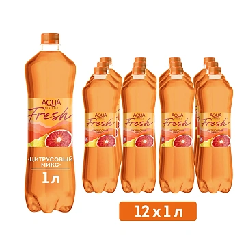 Вода Aqua Minerale Fresh Цитрусовый микс газированная, 1л