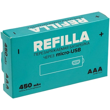 Аккумулятор Refilla ААA, 450mAh, 2шт/уп