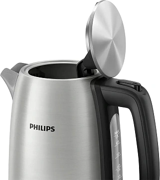 Чайник электрический Philips HD9353/90 нержавеющая сталь/черный, 1.7л, 2060Вт