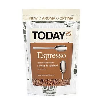 Кофе растворимый Today Espresso, 75г, пакет