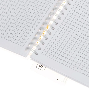 Бизнес-тетрадь WAVES А4 100л. ATTACHE клет,спир,пласт,заклад,цв.оранжевый