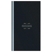 Телефонная книга А5, 80л., 7БЦ, OfficeSpace 'Моноколор. Dark', выборочный УФ-лак, с высечкой