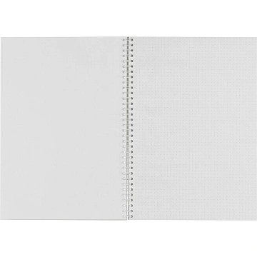 Бизнес-тетрадь А4,96л,точка,греб,обл.глянц.лам. Attache Fleur Мята