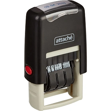Датер автоматический мини Attache 3 мм месяц цифрами 7810