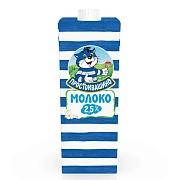 Молоко Простоквашино ультрапастеризованное 2.5%, 950мл