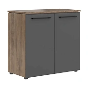 Шкаф с глухими малыми дверьми MLC 85.1 Антрацит/Кария Пальмира 854х423х821 MORRIS TREND