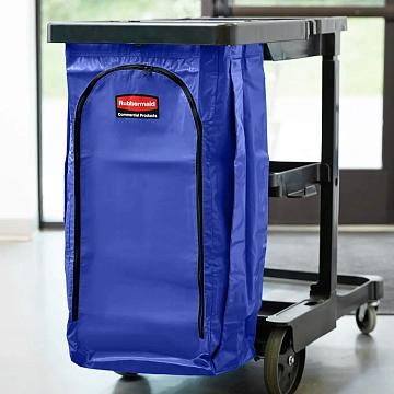 Мешок для уборочных тележек Rubbermaid 129л, синий, 1966883