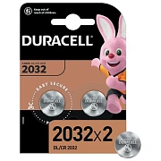Батарейки литиевые DURACELL Lithium ОРИГИНАЛ CR2032 'таблетки, дисковые, кнопочные' КОМПЛЕКТ 2 шт.