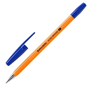 Ручка шариковая BRAUBERG 'M-500 ORANGE', СИНЯЯ, корпус оранжевый, узел 0,7 мм, линия письма 0,35 мм, 143448