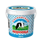 Продукт сметанный Альпийская коровка 20%, 900г
