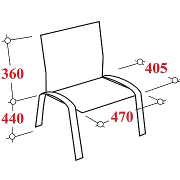 Стул UA_EChair Rio(ИЗО/ISO) черн, к/з черный V-4