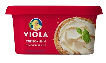 Сыр плавленый Viola сливочный, 55%, 400г