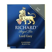 Чай RICHARD 'Lord Grey' черный с бергамотом, 200 пакетиков в конвертах по 2 г, 100184