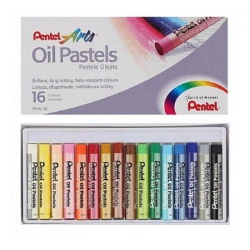 Пастель масляная Pentel, 16 цветов, картон. упаковка