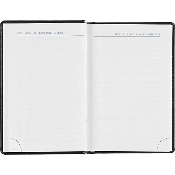 Ежедневник датированный 2026, черный,А6, 100х150 мм,336 стр,Agenda