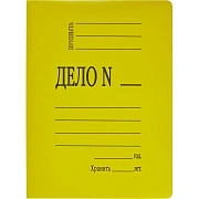 Скоросшиватель картон. мел  360 г/м.,желтый