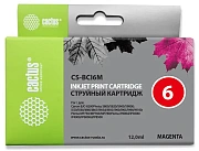 Картридж струйный Cactus CS-BCI6M пурпурный (12мл) для Canon S800/S820/S900/S9000/i550/i560/i860/i86