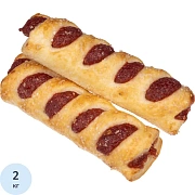 Печенье слоеное Bakery Story Трубочка Малинка, 2кг/уп