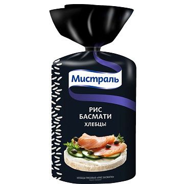 Хлебцы Мистраль Рис басмати, 100г