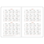 Ежедневник недатированный, А5, 136л., твердый переплет, кожзам, BG 'Tandem. Black-mint', черный/серы