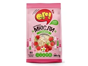 Мюсли Ого! запеченные, земляника, 300г