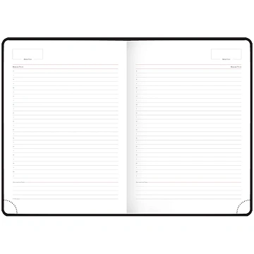 Ежедневник недатированный, А4, 136л., кожзам, OfficeSpace 'Nebraska', черный