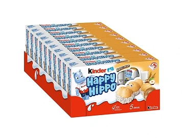 Вафли Kinder Hippo с лесным орехом, 104г