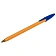 Ручка шариковая STAFF 'Basic Orange BP-01', письмо 750 метров, СИНЯЯ, длина корпуса 14 см, узел 1 мм, 143740