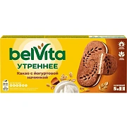 Печенье песочное BelVita Утреннее сэндвич с какао 253 г