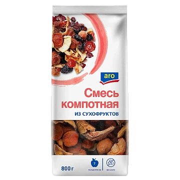 aro Смесь компотная из сухофруктов, 800г