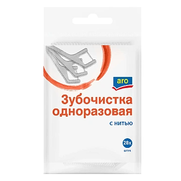 aro Зубочистка с нитью, 28шт