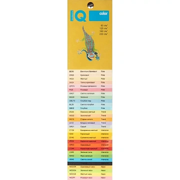 Бумага IQ 'Color neon' А4, 80г/м2, 500л. (желтый неон)