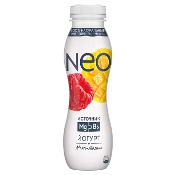 Йогурт питьевой Neo манго-малина 1.5%, 260г