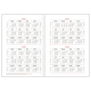 Ежедневник недатированный, А5, 160л., твердый переплет, балакрон, BG 'Ariane. Blue', синий