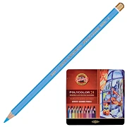 Карандаши цветные художественные Koh-I-Noor 'Polycolor', 24цв., заточен., метал. пенал (ПОД ЗАКАЗ)