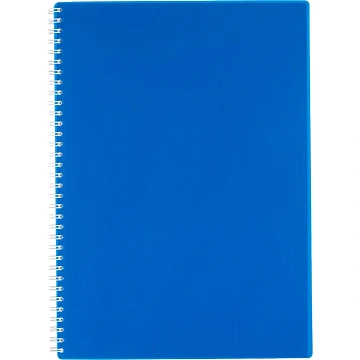 Бизнес-тетрадь А4 96л. Attache Economy, гребень,пласт.обл,синий, клетка