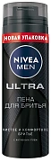 Пена для бритья Nivea Ultra с активным углем, 200мл